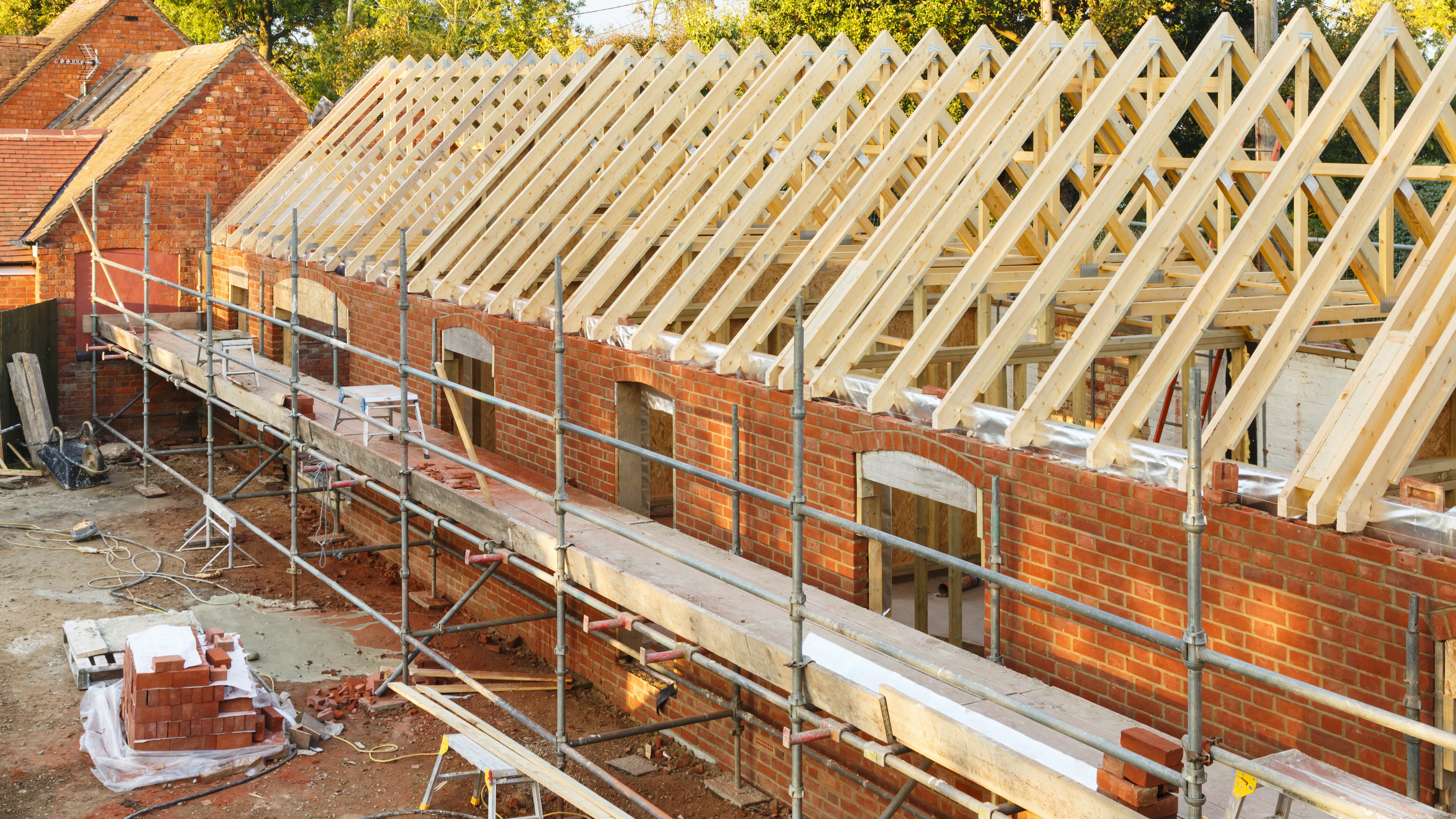 A family enjoying their new kitchen