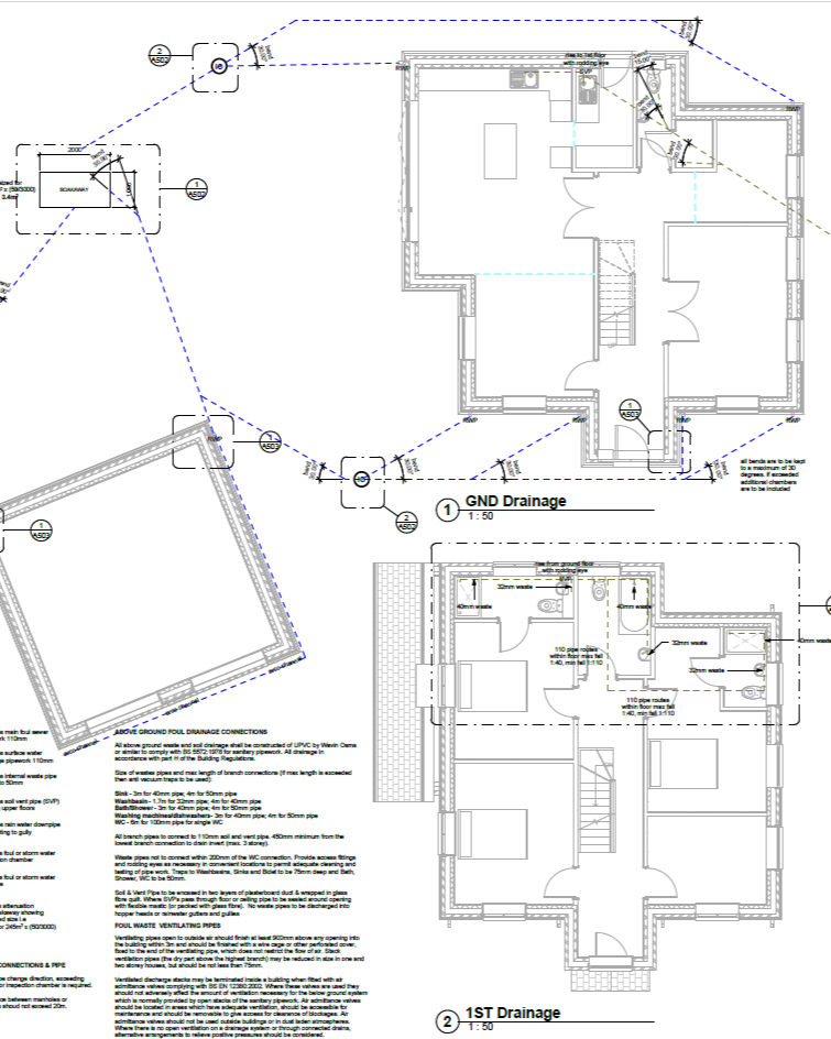 Interior of a spacious loft conversion with skylights